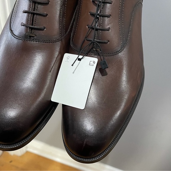 Brand New Zara Men's Classic Drk Brown Oxfords Sz 13 (46) - Picture 5 of 16